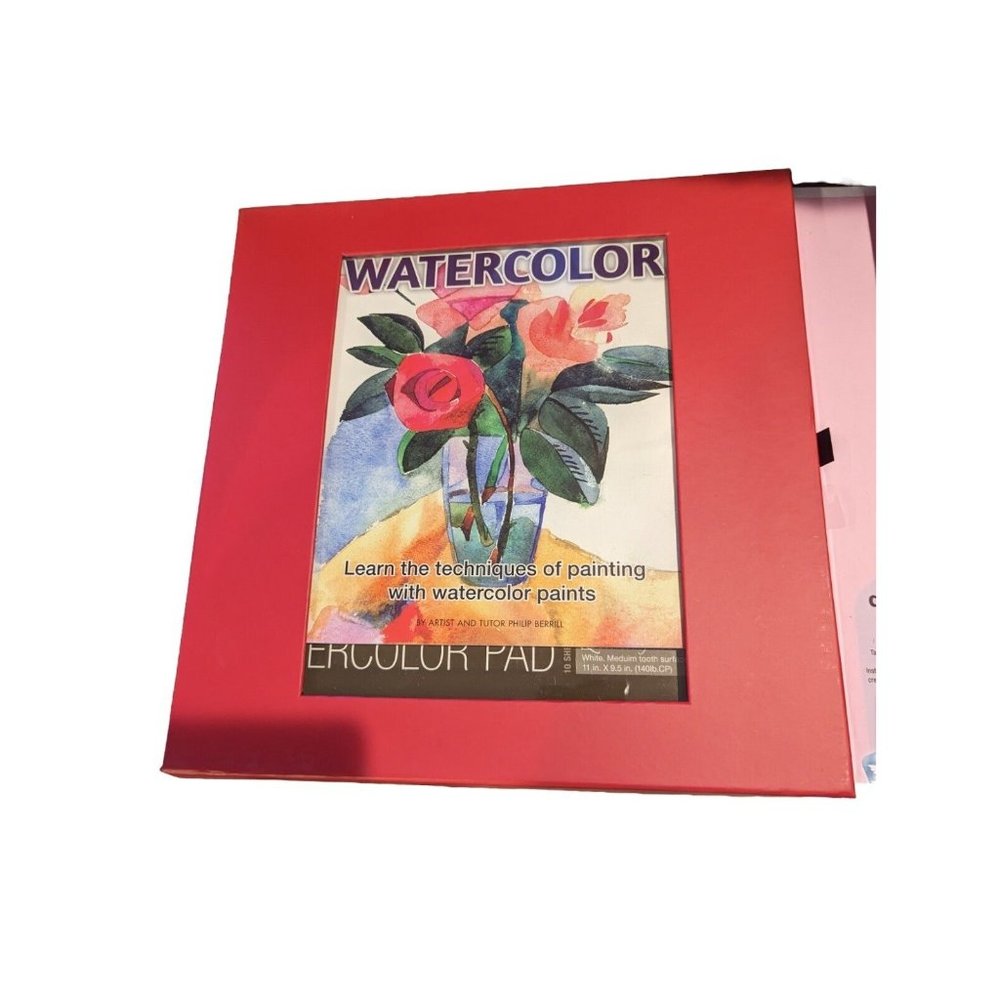 New Introduction To WaterColor Techniques of Painting By Spicebox Kit book paint